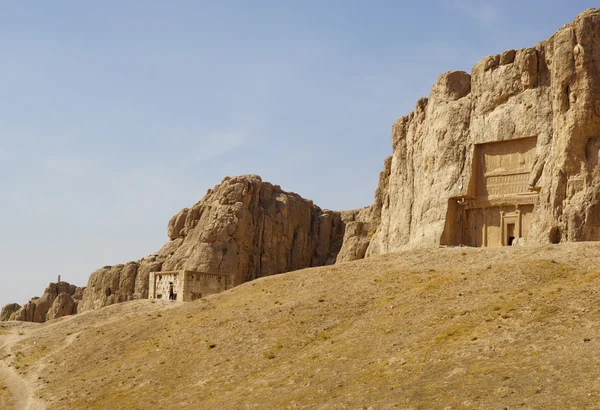 Tomba dei re persiani Dario II a Naqsh-e Rustam nel nord di Shiraz, Iran . — Foto Stock