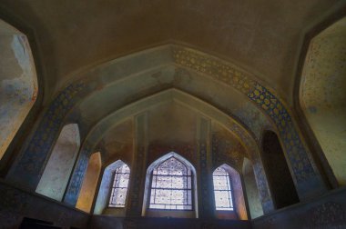 Çehel Sotoun Sarayı, Isfahan, Iran güzel iç.