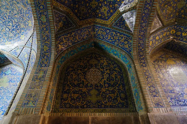 Interiér imám mešity v Isfahan, Írán. — Stock fotografie