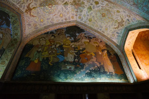 Interior del Chehel Sotoun Palace en Isfahán, Irán . — Foto de Stock
