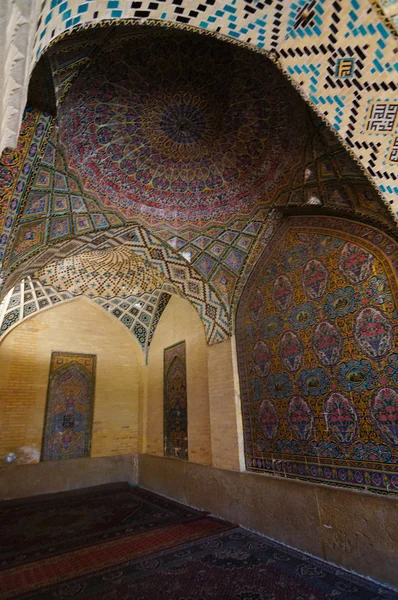 Beautiful detail of Nasir al-Mulk Mosque in Shiraz, Iran. — Stock Photo, Image