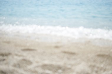 Soyut okyanus deniz manzarası ile arka plan bulanık