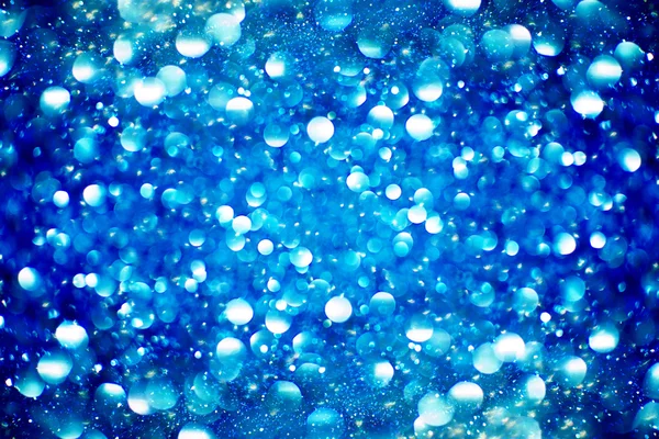Blue bokeh background created by neon lights — Stock Photo, Image