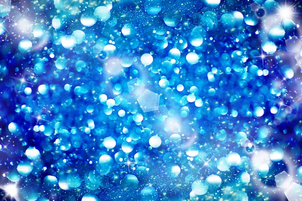 Blue bokeh background created by neon lights — Stock Photo, Image