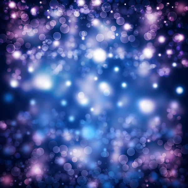 Blauw violet bokeh abstracte licht achtergrond — Stockfoto