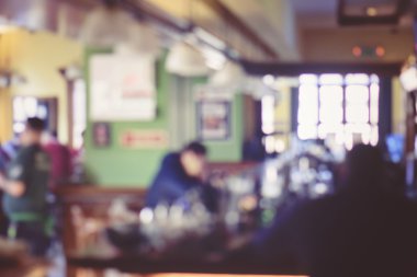 Bulanık arka plan: müşteri, Restoran ile arka plan bulanıklık