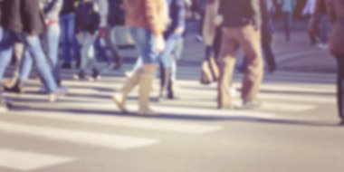 Hareket Bulanıklığı zebra üzerinde yaya