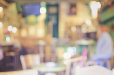 Bokeh arka plan bulanık Restoran.