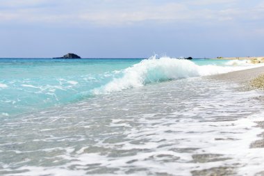 Lefkada Adası (Yunanistan Gialos beach)