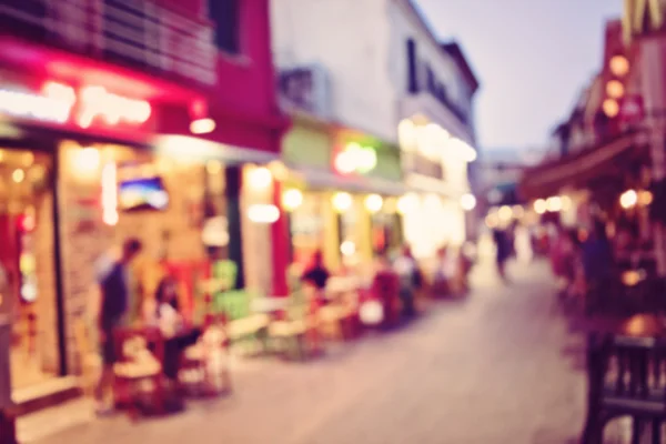 Blurred background : People in Coffee shop blur background with — Stock Photo, Image