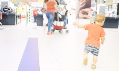 arkaplan için bulanık süpermarket