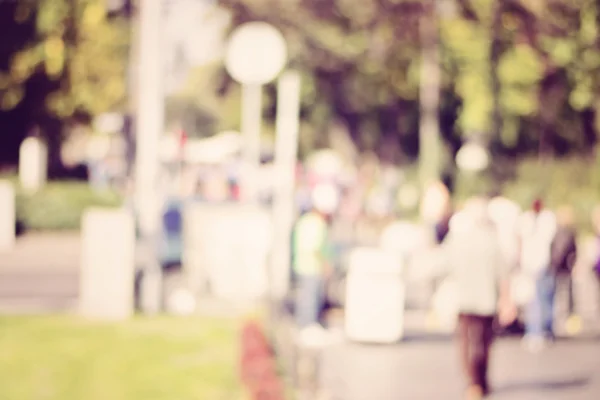 City commuters. High key blurred image of workers going back hom — Stock Photo, Image