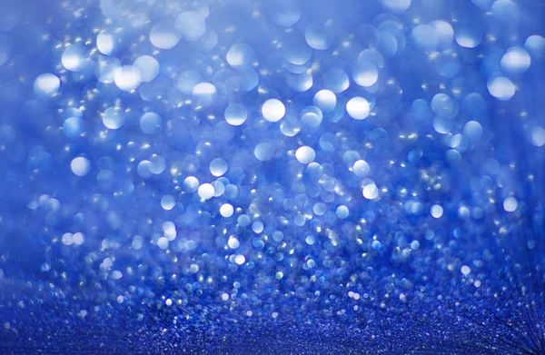 Abstract blue glitter background. Shiny glitter bokeh christmas — Stockfoto