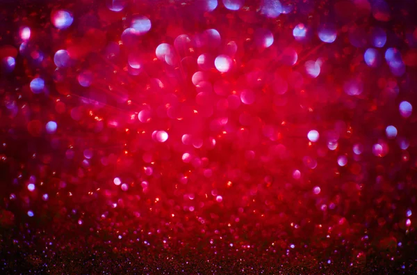 Abstract Red Burst Bokeh Light Background — Zdjęcie stockowe