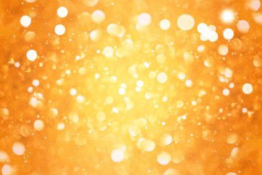 Sarı bokeh arka plan.