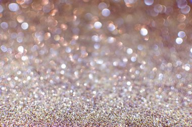 크리스마스 불빛의 원형 반사