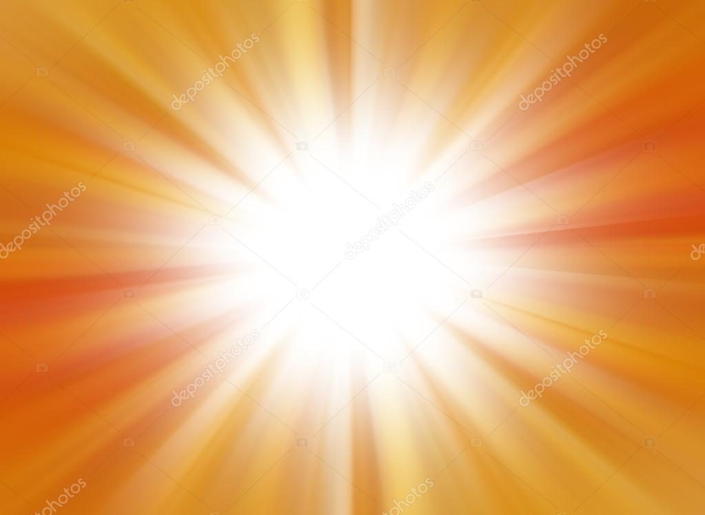 Burnt Orange Sunburst Background