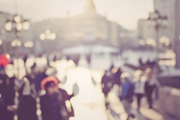 Blur people walking in shopping center mall abstract background. — Stock Photo, Image