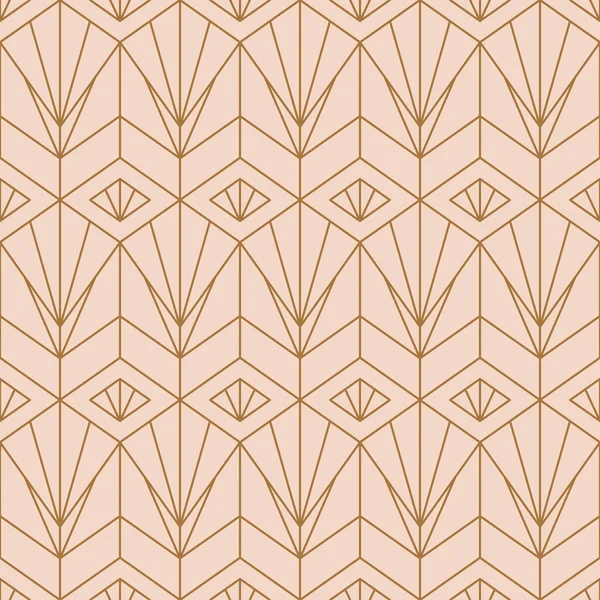 Art Deco Kusursuz Desen Eğilimli Minimum Doğrusal Tarz. Vektör Soyut Geometrik arkaplan