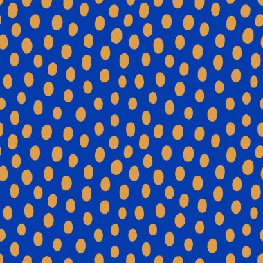 Polka Nokta Eli Kusursuz Desen Çizdi. Çağdaş Biçimli Soyut Vektör Arkaplanı. Basit Nokta ve Noktalar