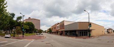 Victoria, Texas, ABD 'deki Ana Cadde Manzarası