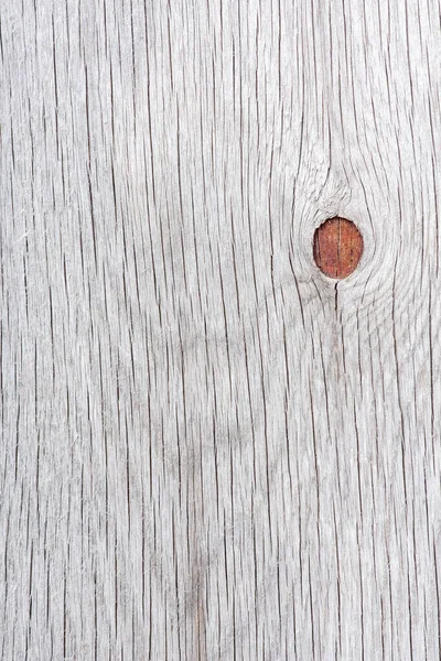 Struktura Drewna Stare Wyblakłe Tło Drewna Węzłem Naturalnych Pęknięć Widok — Zdjęcie stockowe