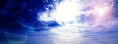 bulutlu mavi gökyüzü 