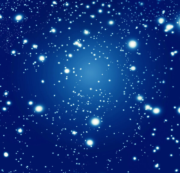 Blue bokeh background