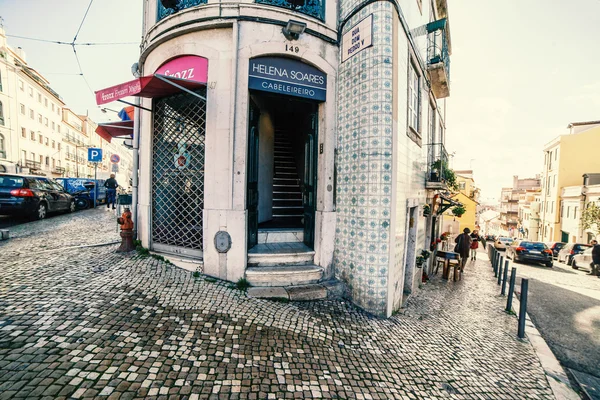 Hermosa calle Lisboa — Foto de Stock