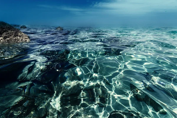 Podmořský výhled na moře — Stock fotografie