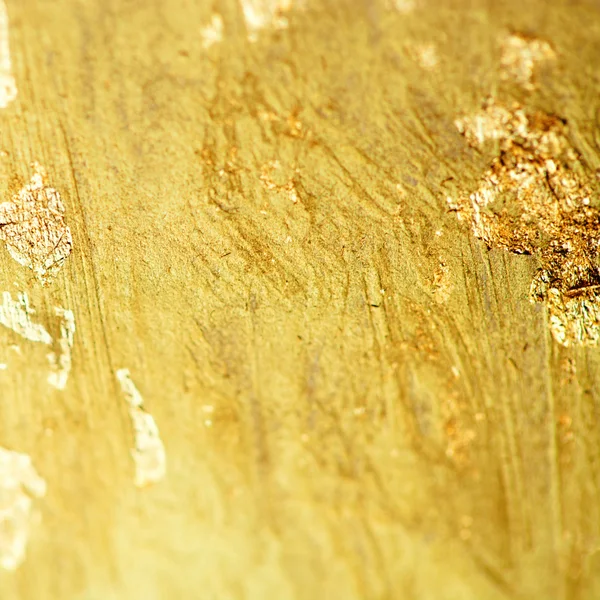 Gold textured metallfolie effekt. Abstract gyllene folie watercolo — Stockfoto