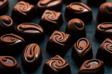 Lüks çikolatalı şeker tatlı duvar kağıdı - tatlı yiyecek toplama. 