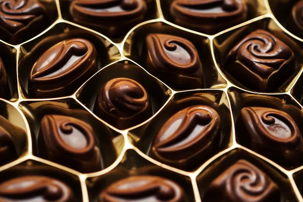 Coleção de doces de chocolate — Fotografia de Stock