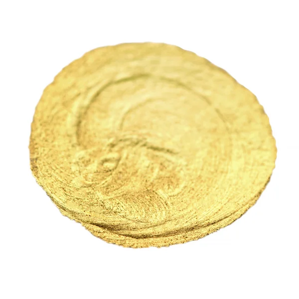Golden watercolour circle stain. — Stock Photo © Zakharova #116602858