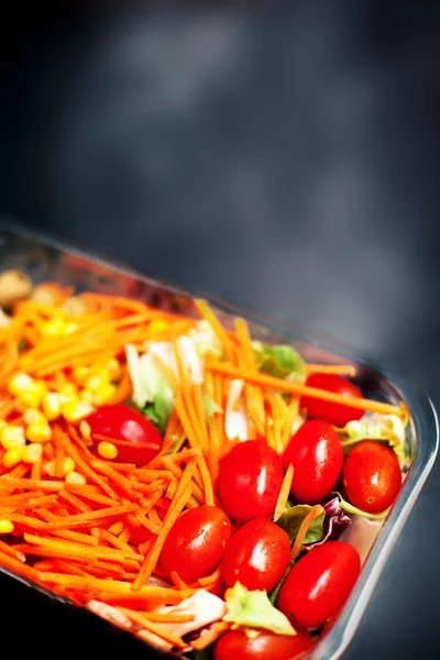 Salad with cherry tomatoes — Stock Photo, Image