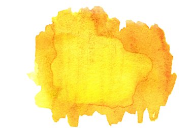 Soyut sarı suluboya spot
