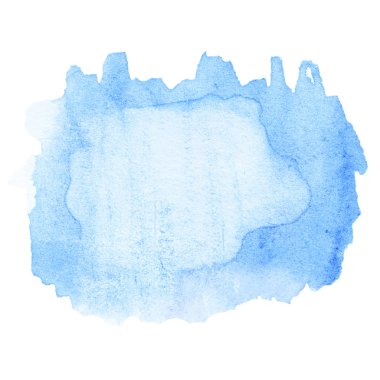 Mavi soyut suluboya spot