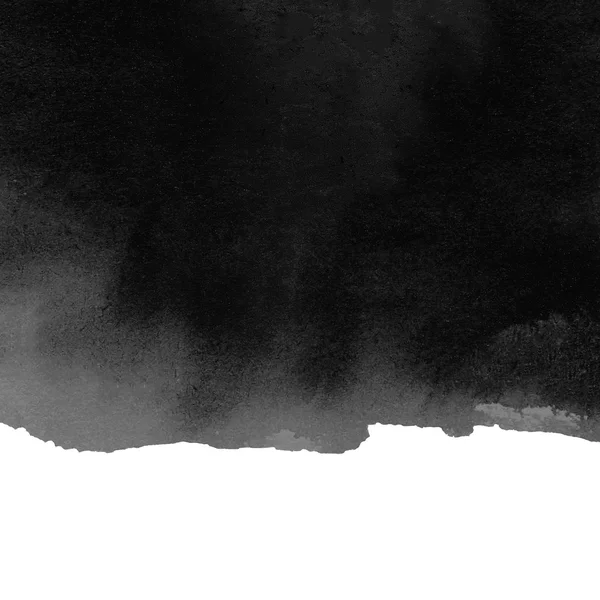 Mancha de acuarela negra —  Fotos de Stock