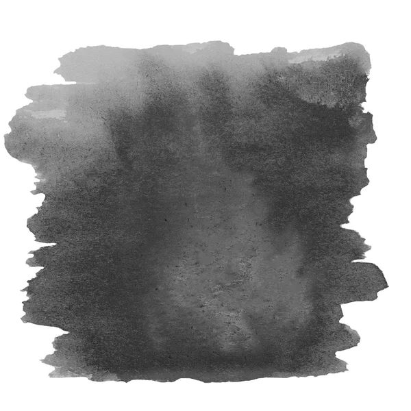 Svarta Akvarell fläcken — Stockfoto