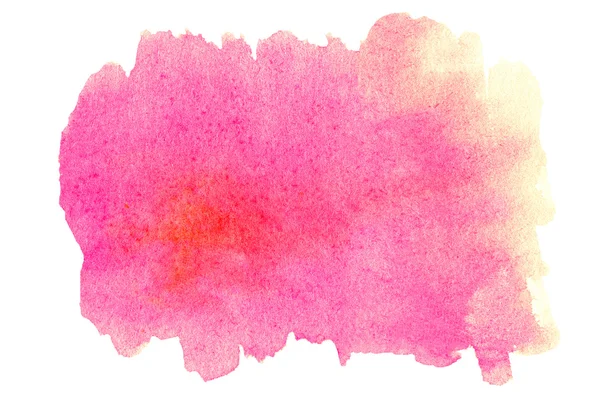 Mancha aquarela rosa — Fotografia de Stock