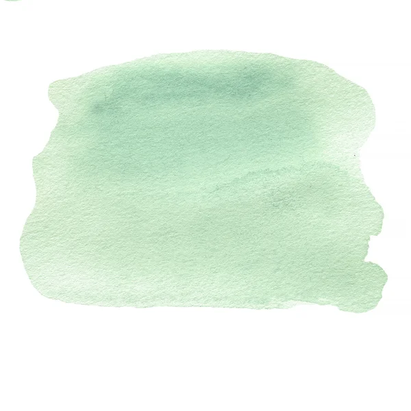 Aquarelle verte fond abstrait — Photo