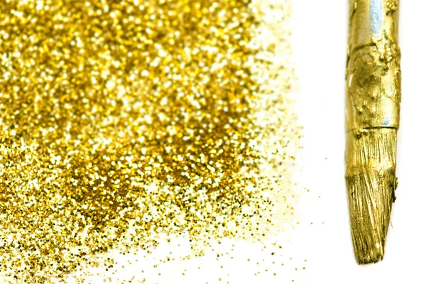 Gold sparkle texture. — Stock Photo, Image