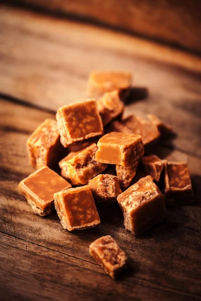 Toffees karamel stukken — Stockfoto