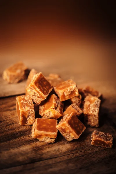 Salted caramel pieces — Stock Photo, Image