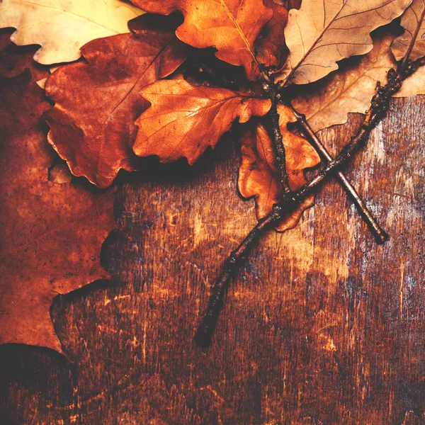 Hintergrund mit Herbstlaub. — Stockfoto