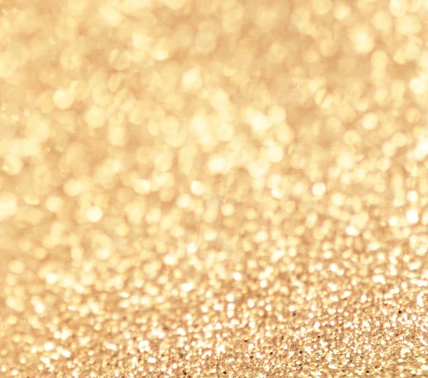 Golden Abstract Christmas Background Sparkling Glittering Lights Shiny Festive New — Stock Photo, Image