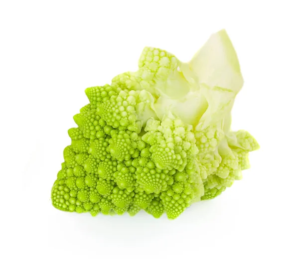 Romanesco Broccoli Isolated White Background Roman Cauliflower Macro — Stock Photo, Image