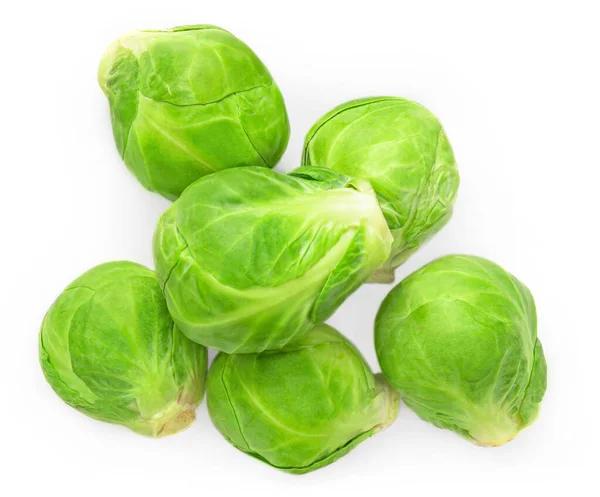 Brussels Sprouts Isolated White Background Stock Photo