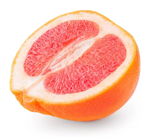 Grapefruit Isolated White Background Top View Fresh Grapefruit Half Close — Stock Photo, Image