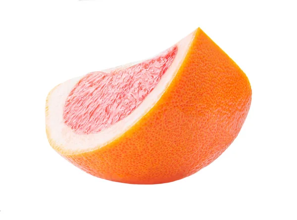 Grapefruit Izolovaný Bílém Pozadí Výhled Shora Čerstvé Grapefruity Zpola Zavřené — Stock fotografie